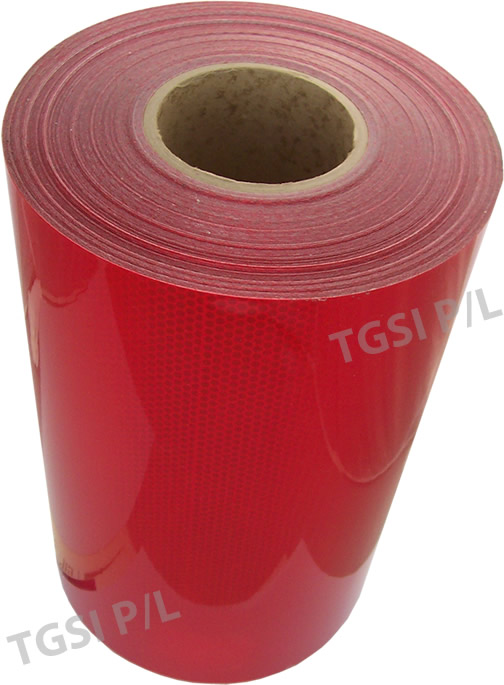 300mm wide red class one reflective material tape